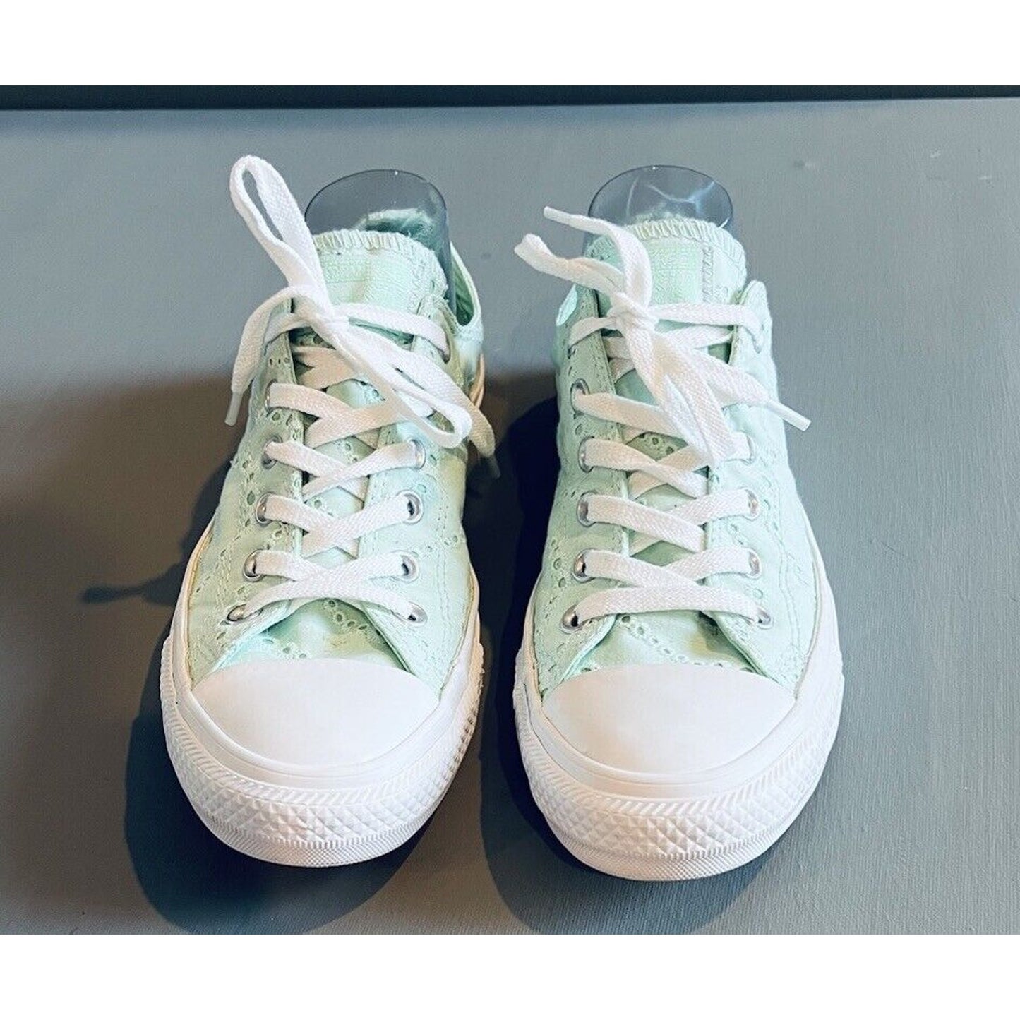 Converse Chuck Taylor All-Stars Womens 9 Mint Green Lace Sneakers Retro Athletic