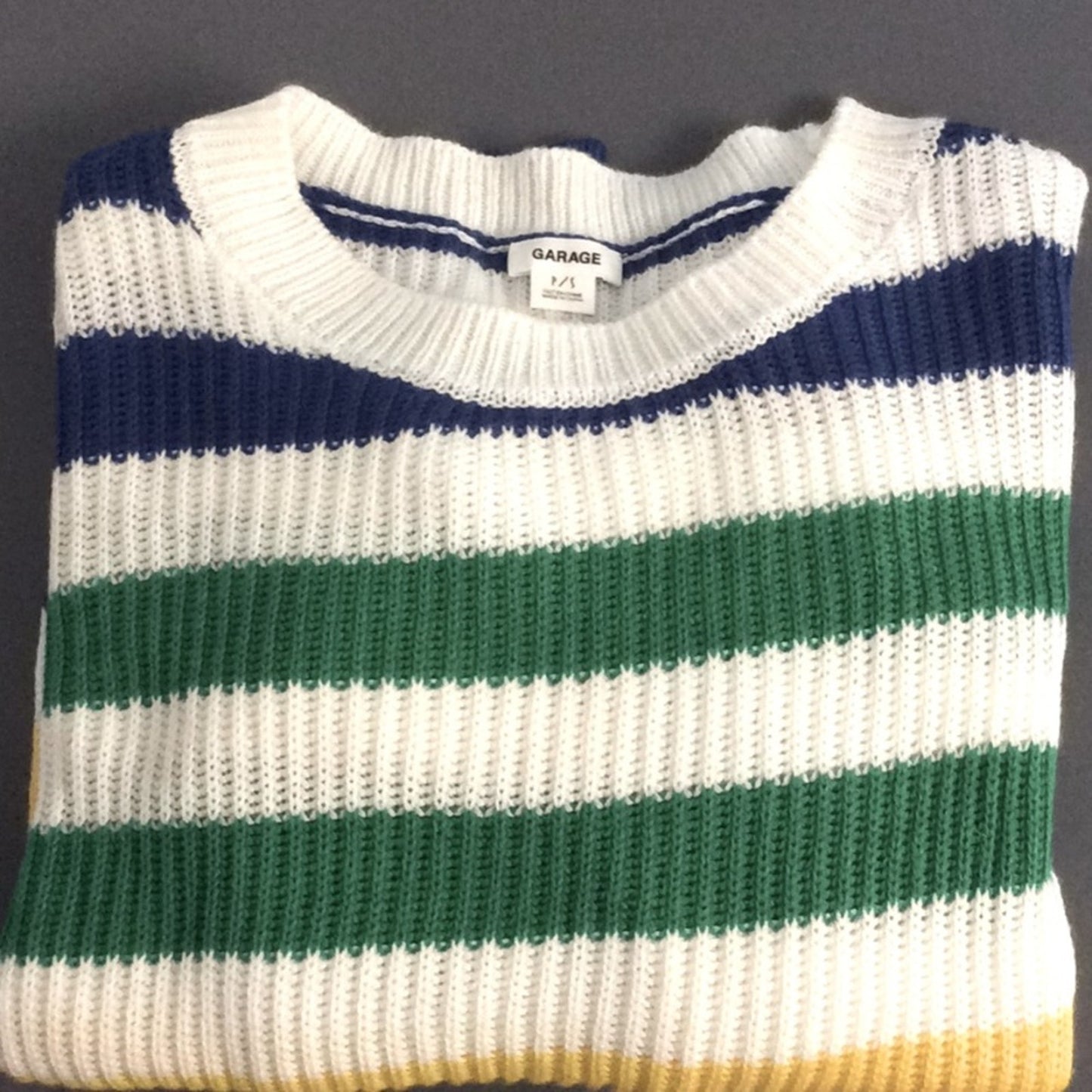 Garage Long Sleeve Striped Sweater Petite Small