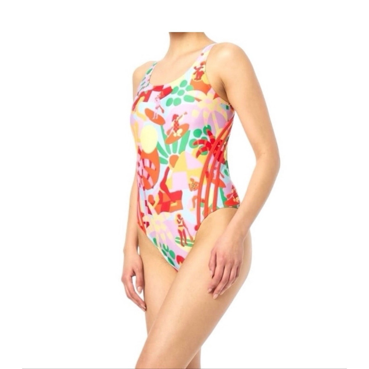 Farm Rio Swimsuit Colab with Adidas size 12