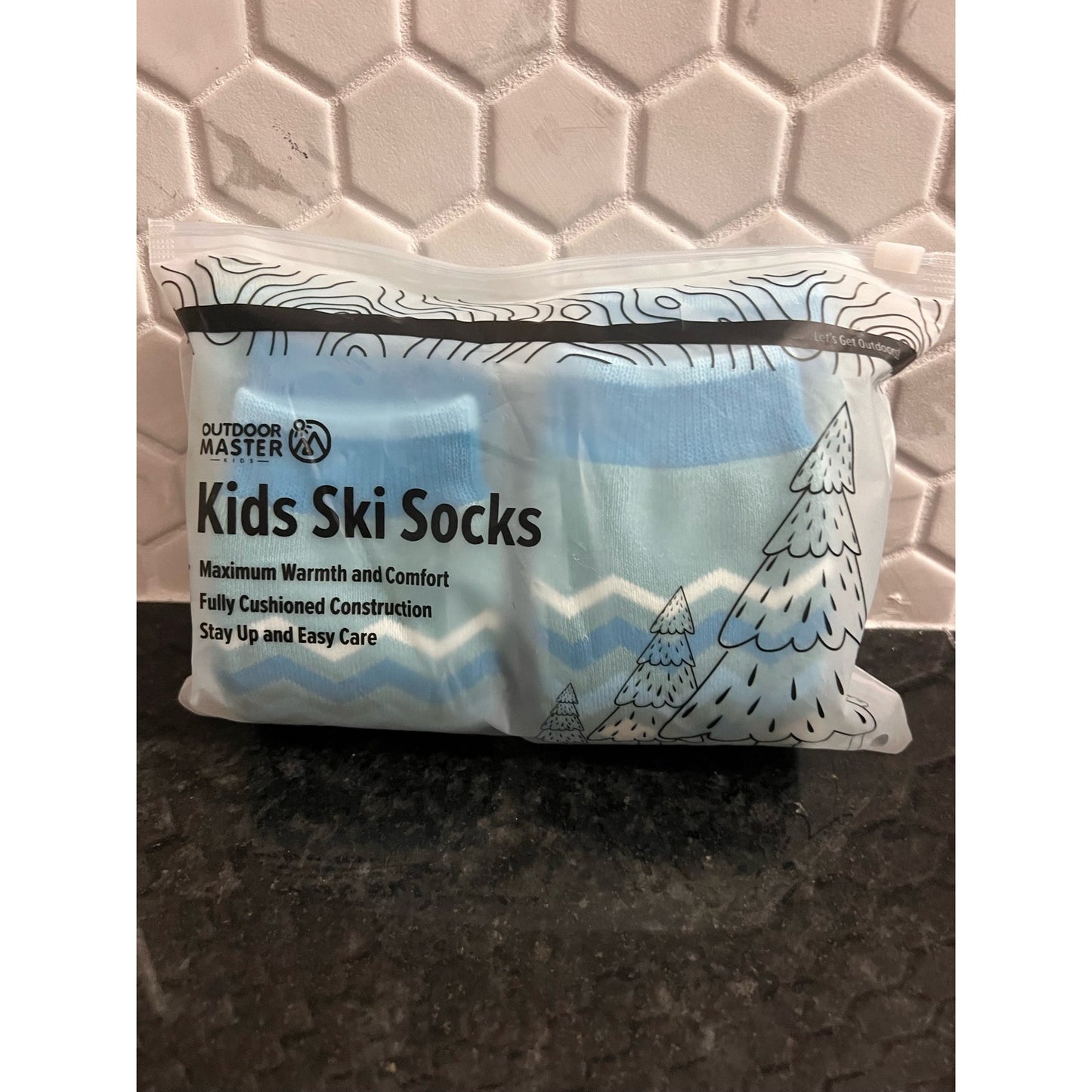 2 Pack Kids Winter Socks Ski Socks Size Small