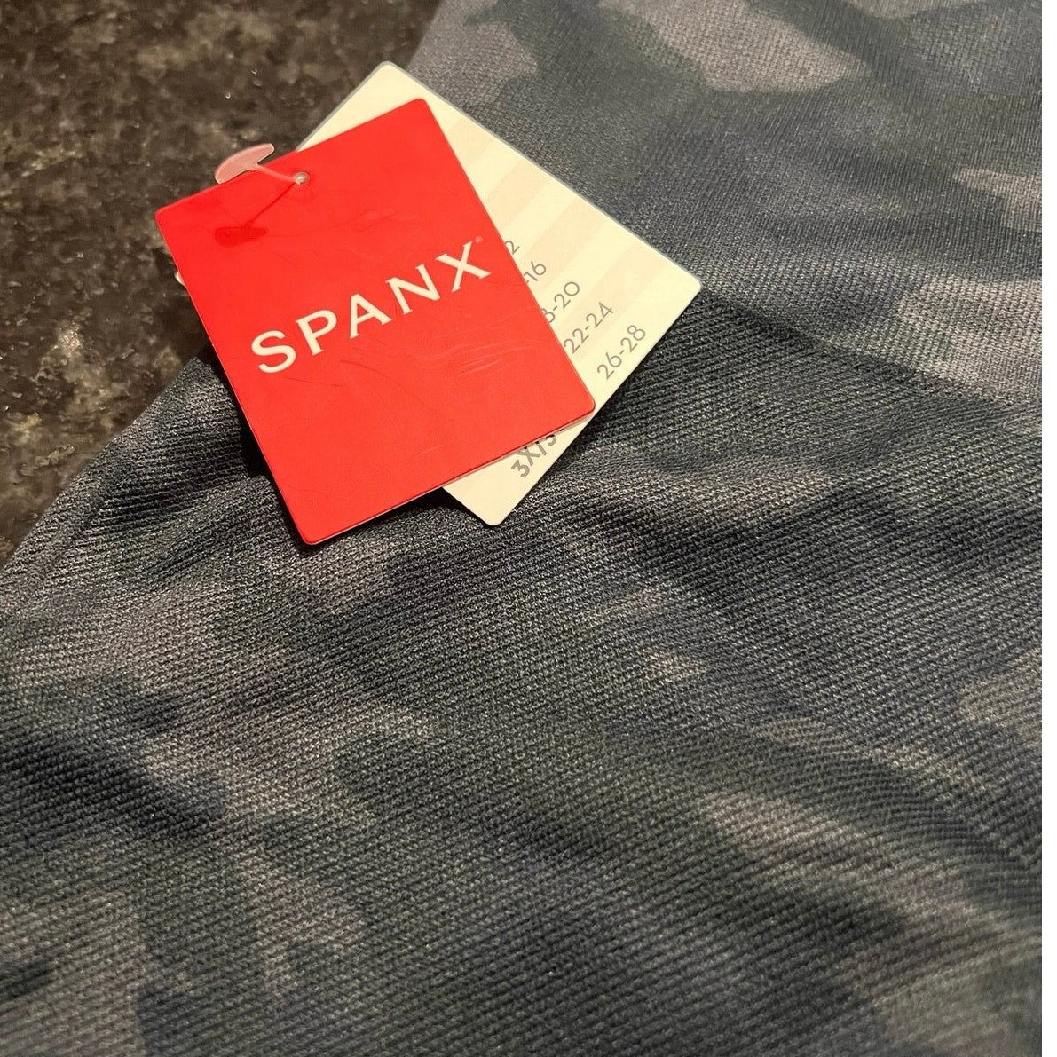 SPANX Lamn Biker Shorts Camo Size XS