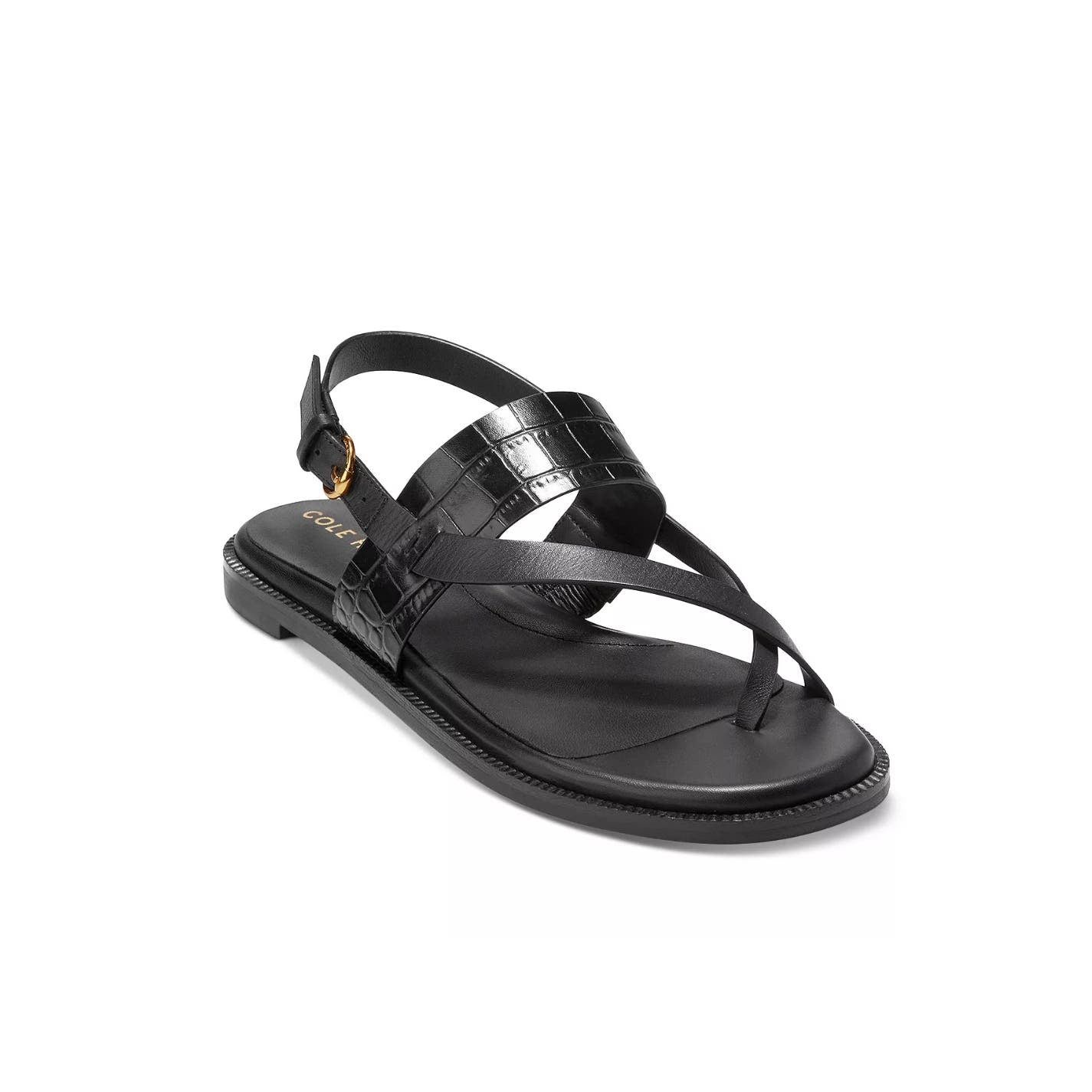 Ladies Cole Haan Black Leather Sandals size 5.5 B