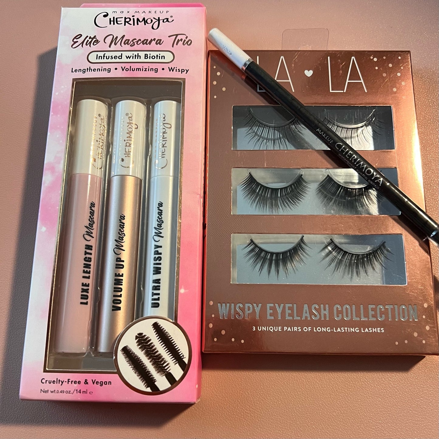 Eye Makeup Bundle Mascara Lashes and Liner