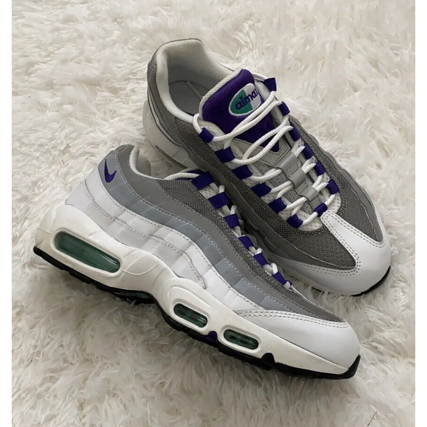 Womens Air Max 95 Grey Purple sz 8.5 Sneakers