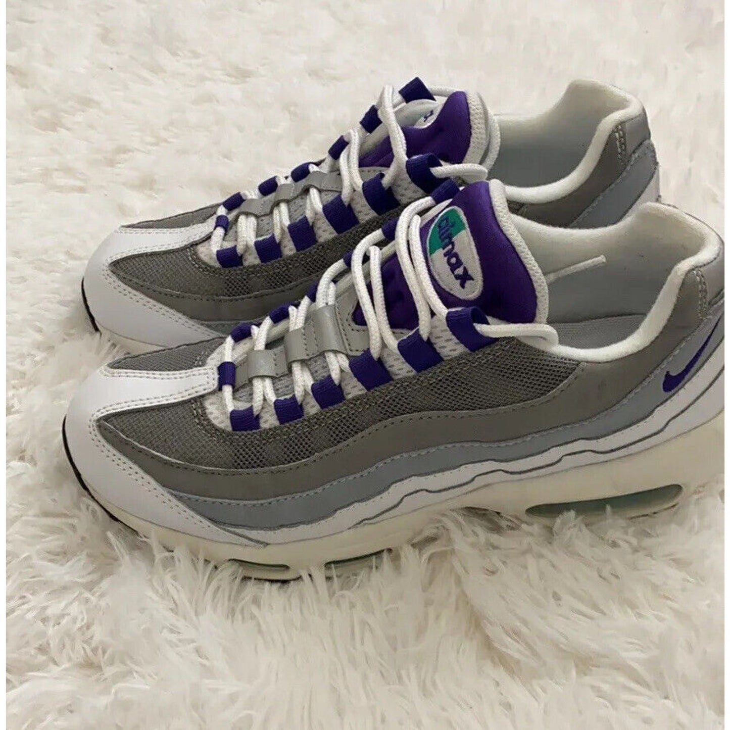 Womens Air Max 95 Grey Purple sz 8.5 Sneakers