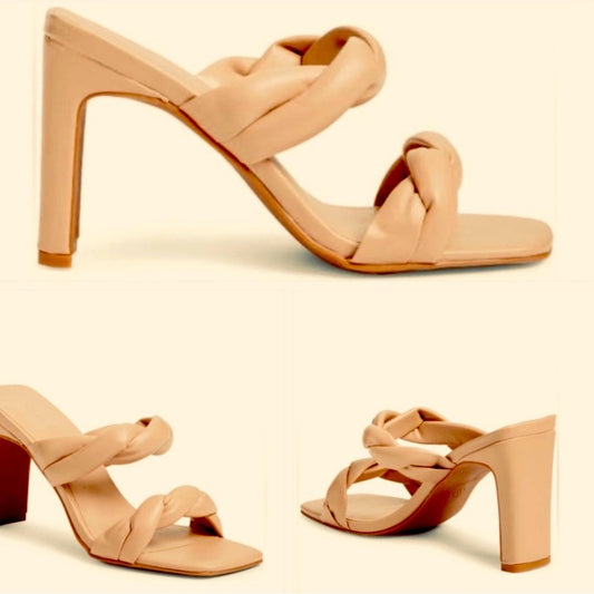 Nordstrom Brand Open Edit Remi Twisted Sandal Heels