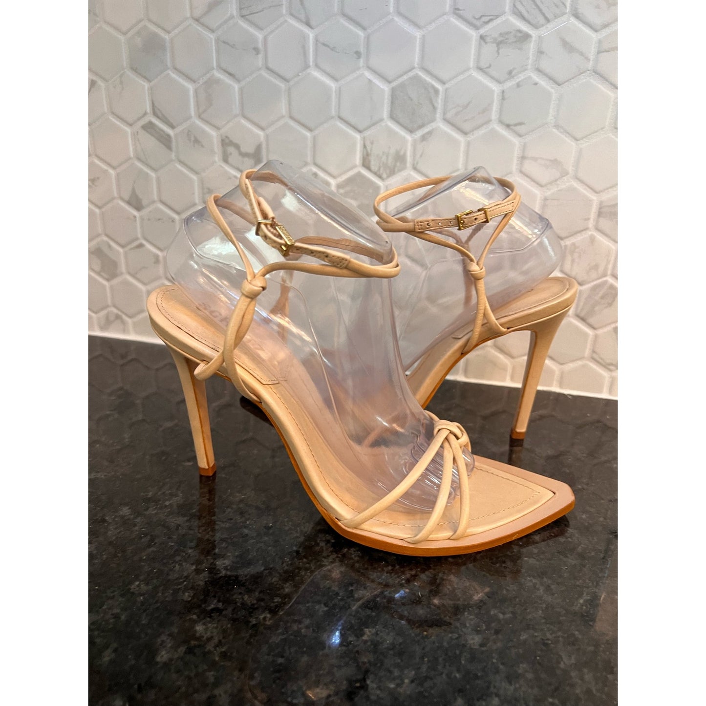 Schutz Abby Heel in Light Nude size 9.5