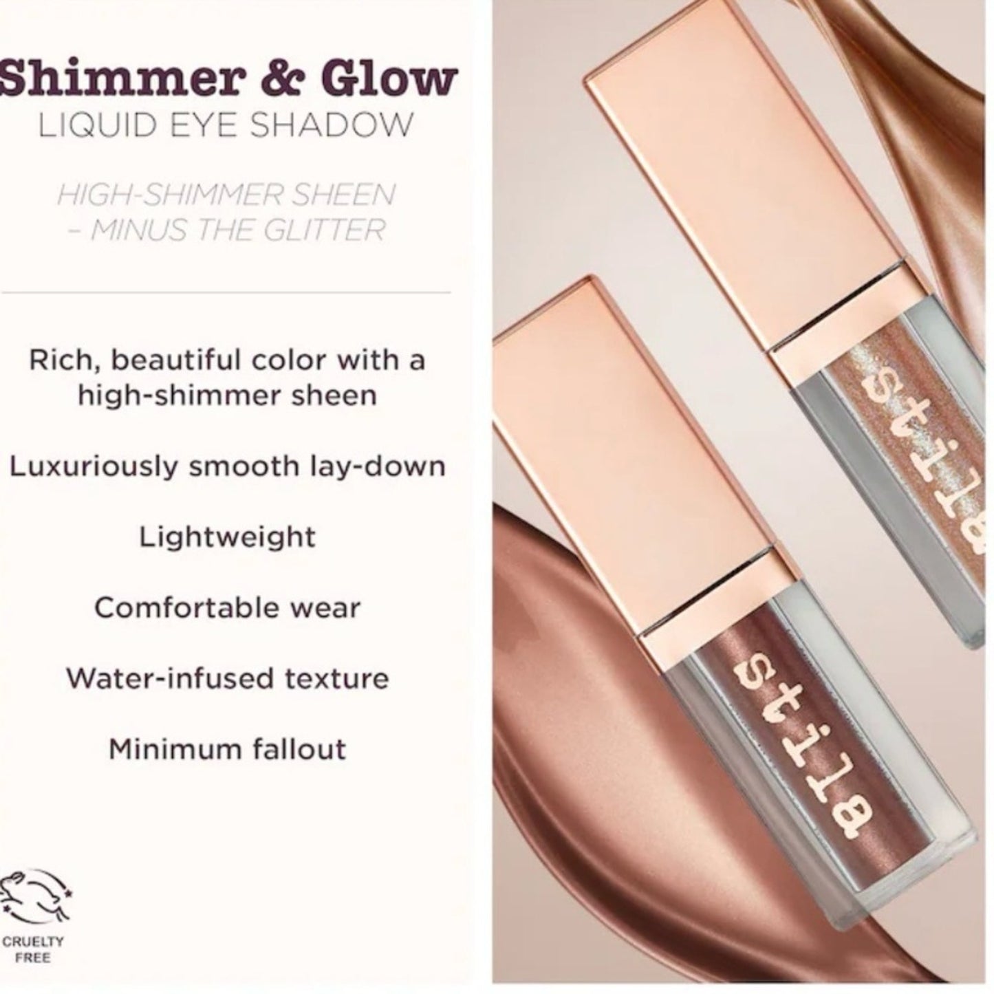 Stila Shimmer & Glow Liquid Eye
Shadow Color is Grace