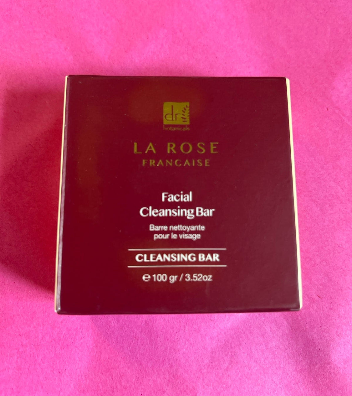 Dr. Botanicals, La Rose Francaise, facial cleansing bar 3.52 oz