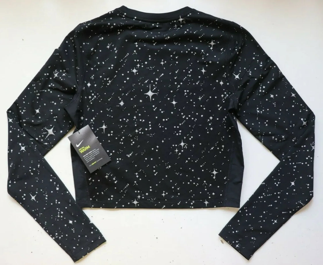 Nike Pro Starry Night Fitness Training Crop Top Womens Active Shirts NWT 2XL