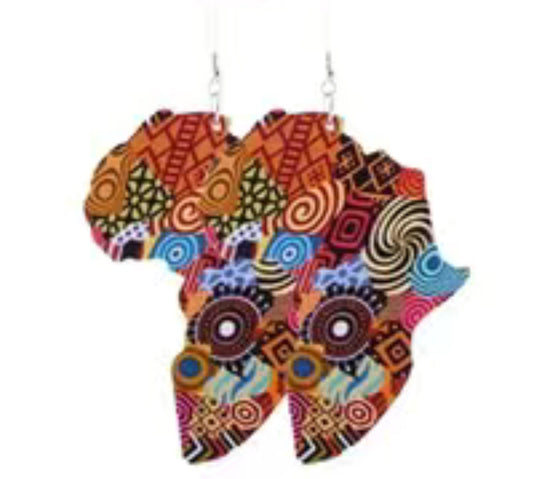 Wooden Classic Earrings Jewelry Afro Love Woman Earring Pendants Queen
Vintage Painted Ear Jewelry