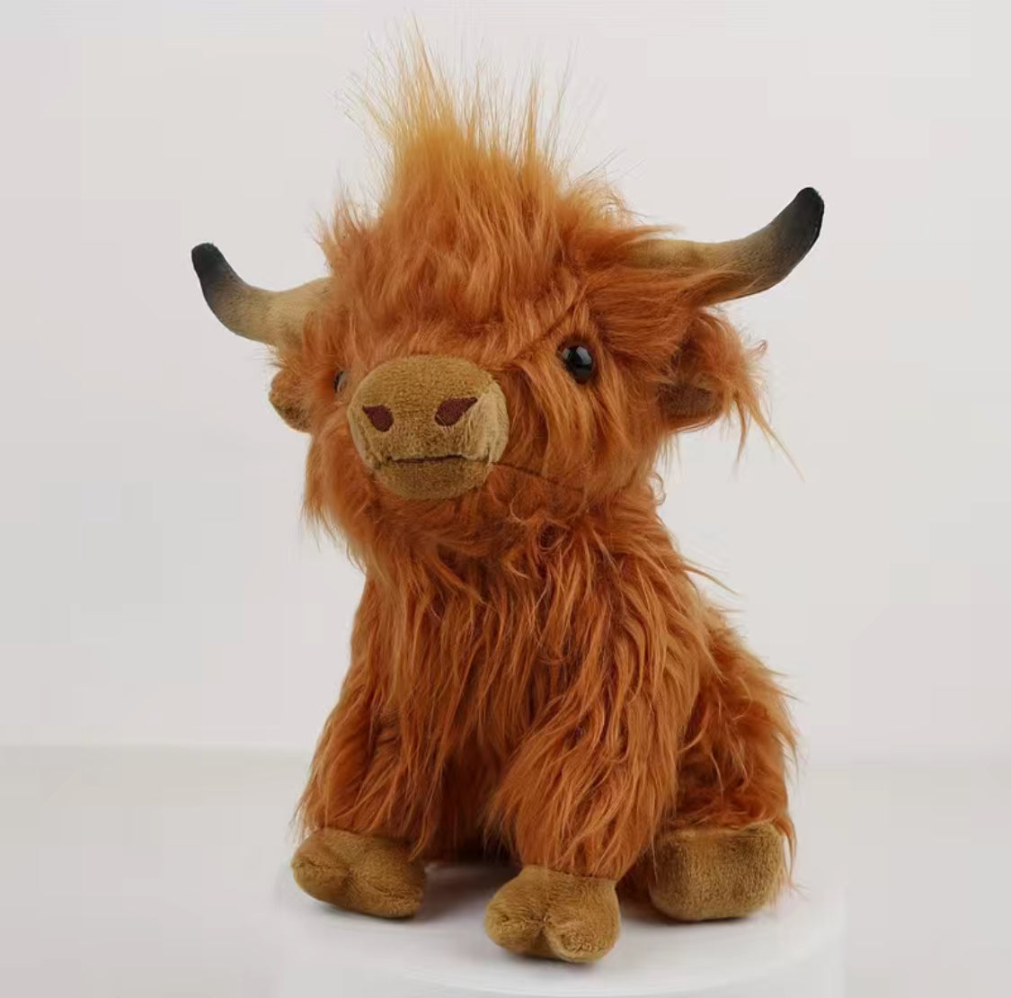 Highland Cow Animal Plush Doll ,Soft Stuffed Highland Cow Plush Toy Plushie