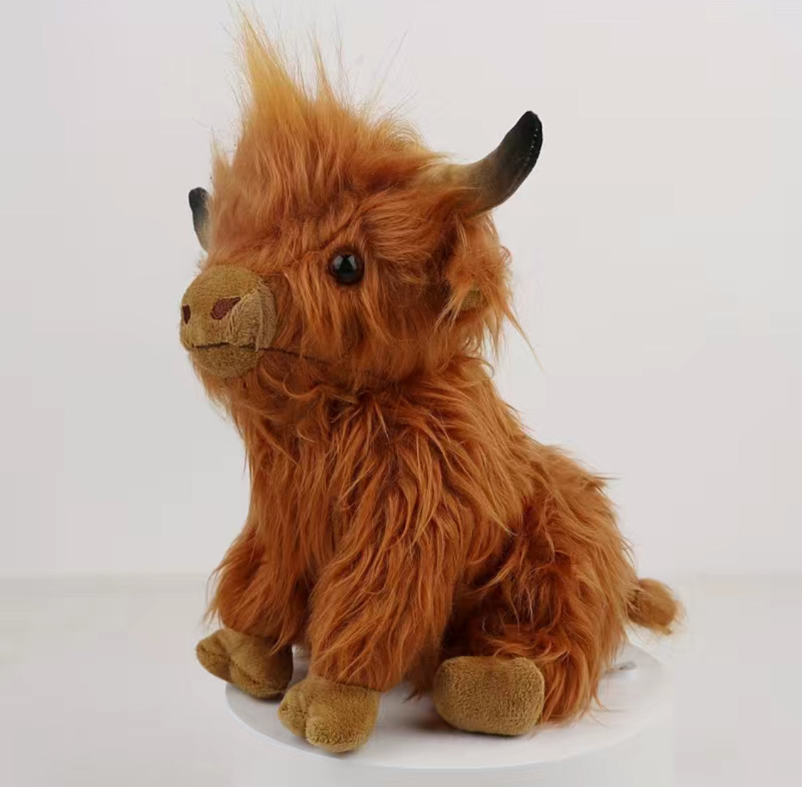 Highland Cow Animal Plush Doll ,Soft Stuffed Highland Cow Plush Toy Plushie