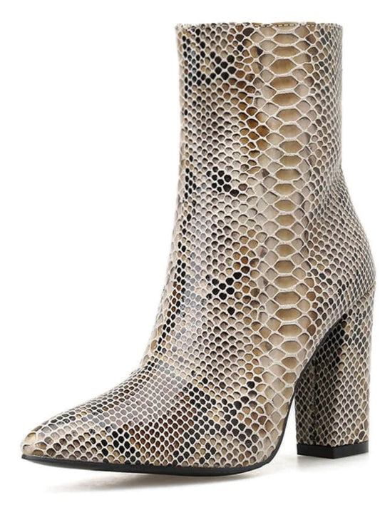 SNAKE PRINT BOOTIES REBIRTH