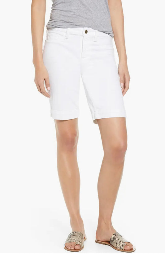 Jen7 7 For All Mankind High Waist Denim Bermuda Shorts