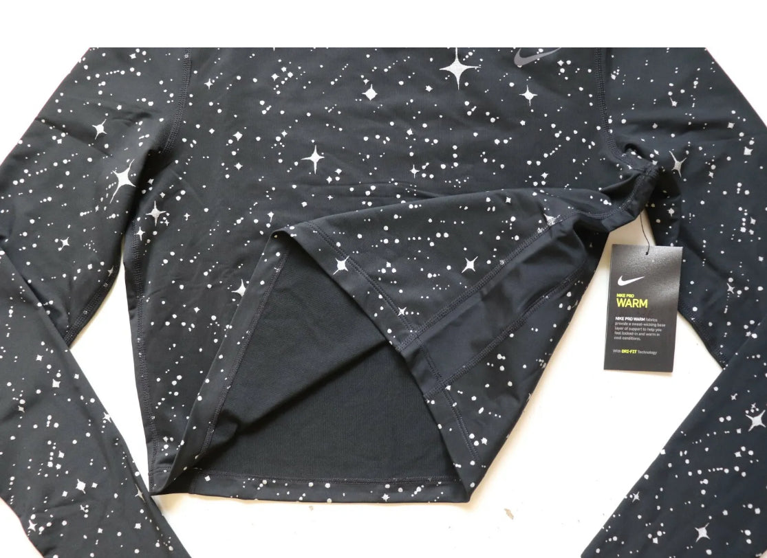 Nike Pro Starry Night Fitness Training Crop Top Womens Active Shirts NWT 2XL