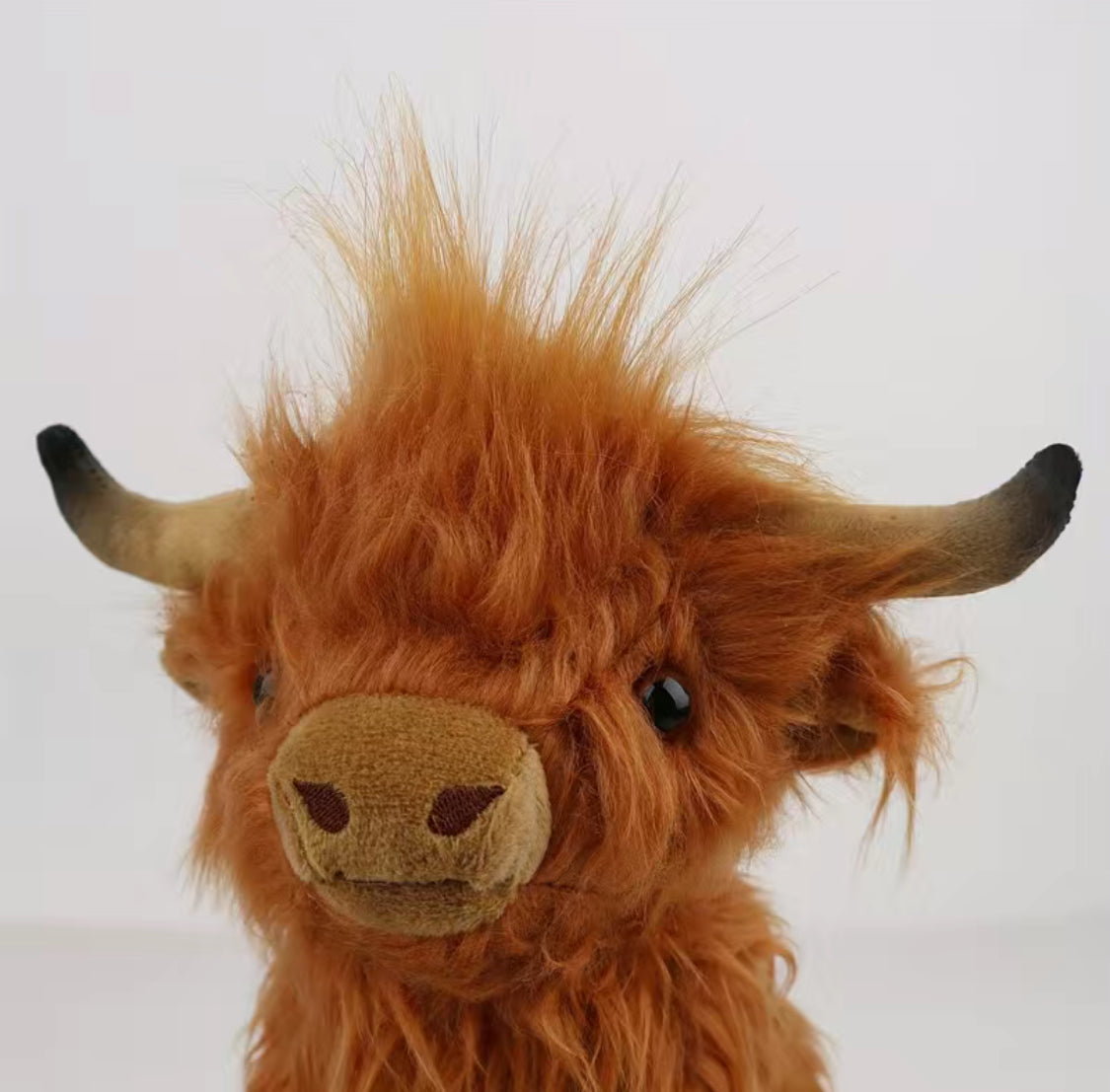 Highland Cow Animal Plush Doll ,Soft Stuffed Highland Cow Plush Toy Plushie