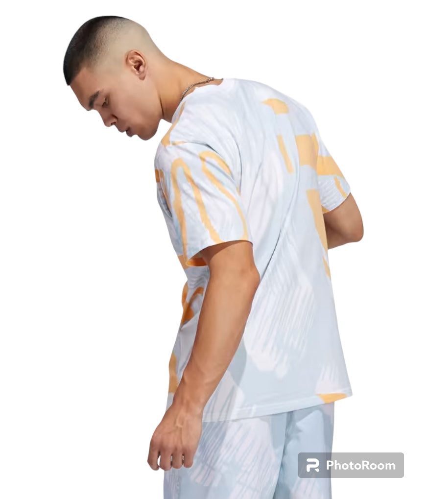 ADIPLAY ALLOVER PRINT SHORT SLEEVE TEE