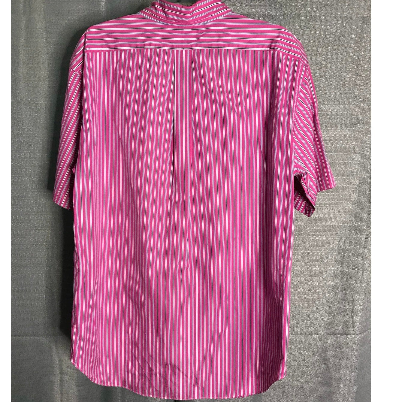 Polo Ralph Lauren Classic Button Down Shirt Men’s XL Short Sleeve Pink Striped