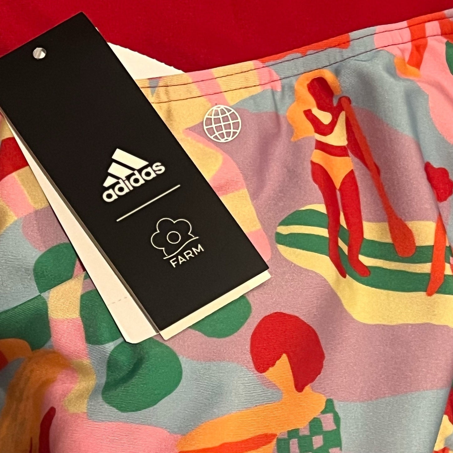 Farm Rio Swimsuit Colab with Adidas size 12