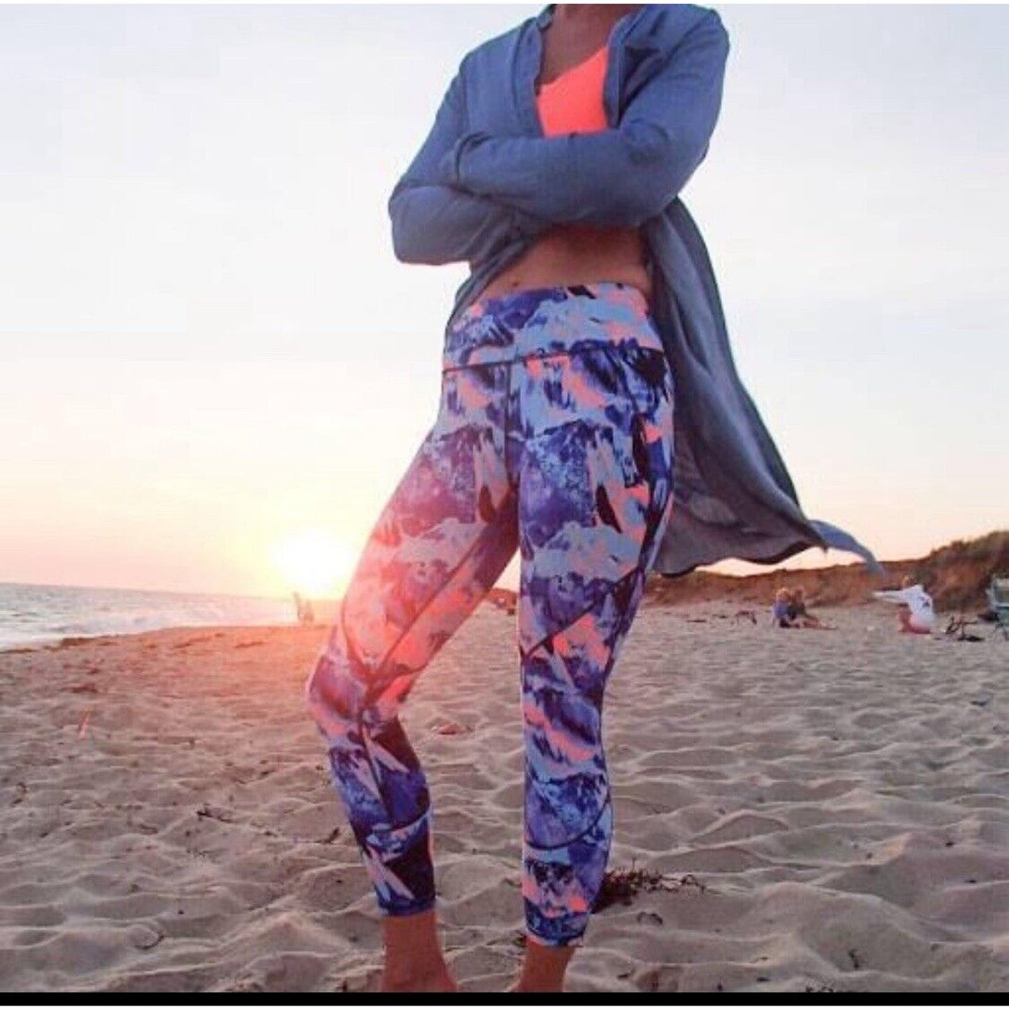 Sweaty Betty Lava Print Power Run Leggings