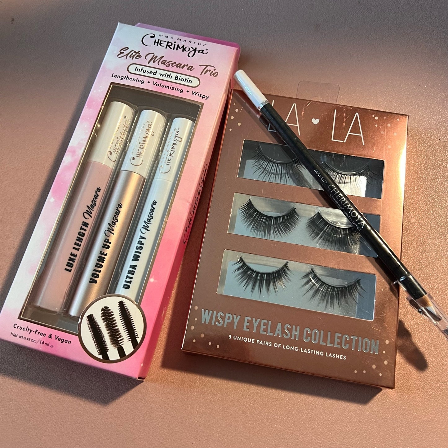 Eye Makeup Bundle Mascara Lashes and Liner