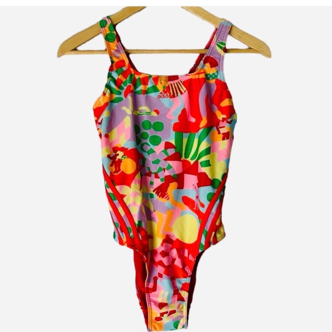 Farm Rio Swimsuit Colab with Adidas size 12